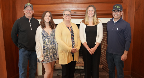 L-R: Loukas Nakos, Lani Demers, Erin Sharp, Abby Sanborn, Jacob Ferreira