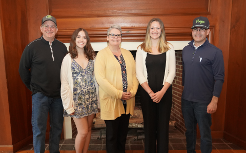 L-R: Loukas Nakos, Lani Demers, Erin Sharp, Abby Sanborn, Jacob Ferreira